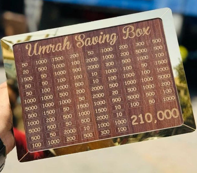 Umrah Saving Box with Scratch-Off Challenge | Money Saving Box