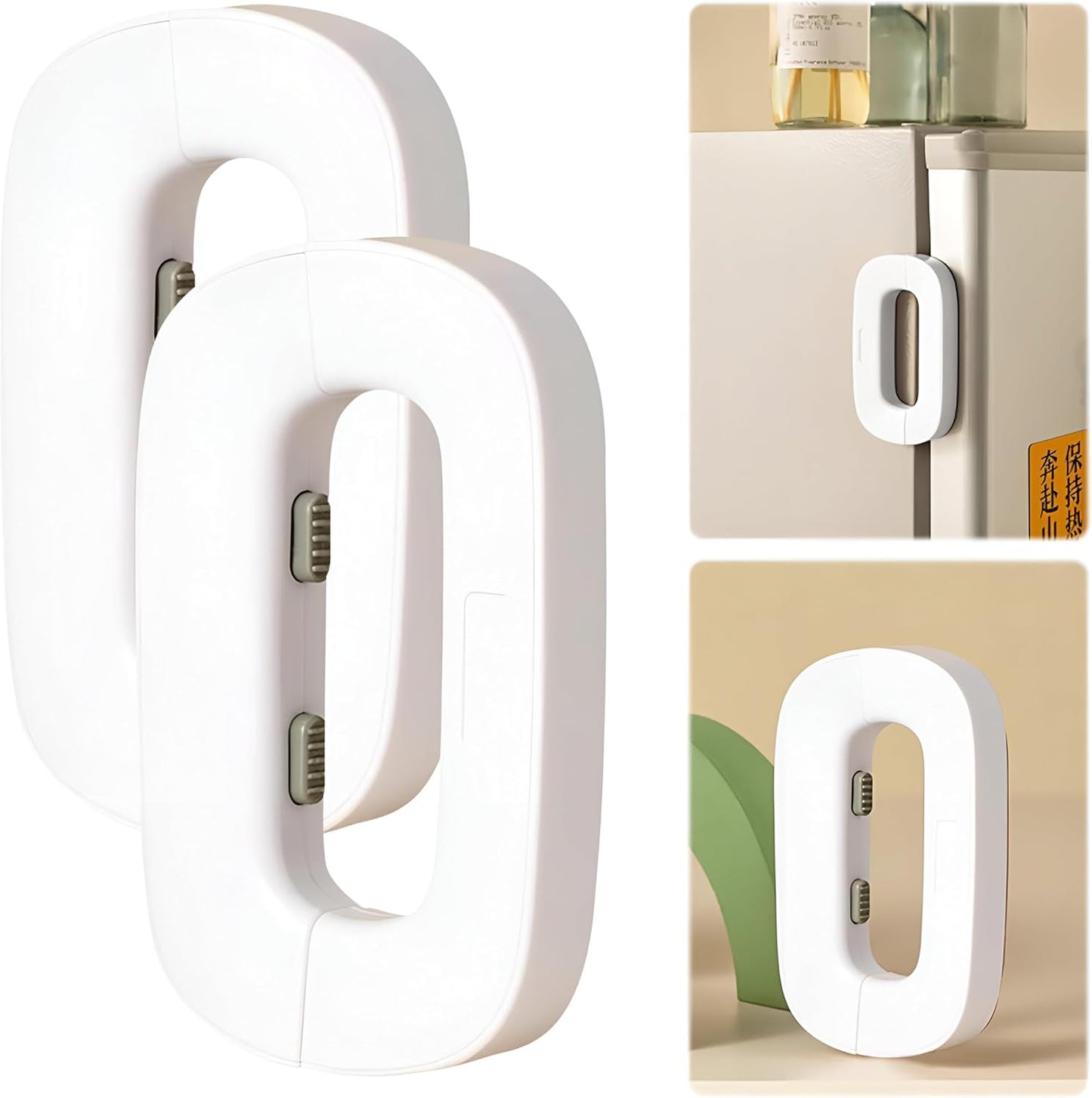 Child Safety Refrigerator Lock | Adhesive Fridge Door Lock for Kids