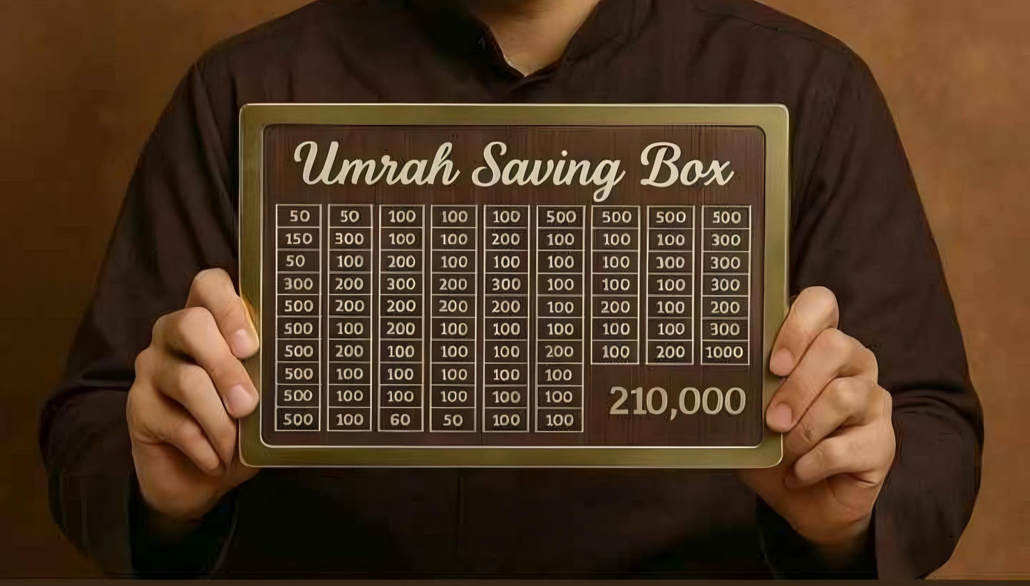Umrah Saving Box with Scratch-Off Challenge | Money Saving Box