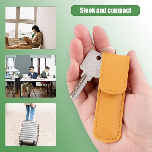 6-Piece Stainless Steel Ear Cleaning Tool Kit with Leather Storage Case