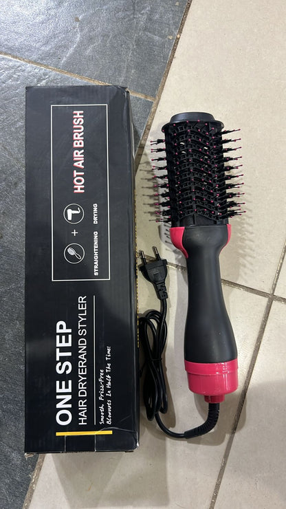 2-in-1 Hot Air Brush Hair Dryer & Volumizer | Electric Hair Styling Brush