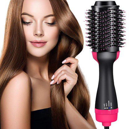 2-in-1 Hot Air Brush Hair Dryer & Volumizer | Electric Hair Styling Brush