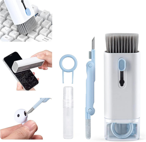 7-in-1 Multi-Function Keyboard Cleaning Kit – Laptop, Earbuds & Electronics Cleaning Brush Set