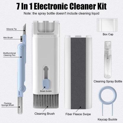 7-in-1 Multi-Function Keyboard Cleaning Kit – Laptop, Earbuds & Electronics Cleaning Brush Set