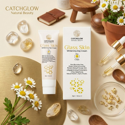 CatchGlow Glass Skin Whitening Day Cream – Brightening & Hydrating Face Cream (30g)