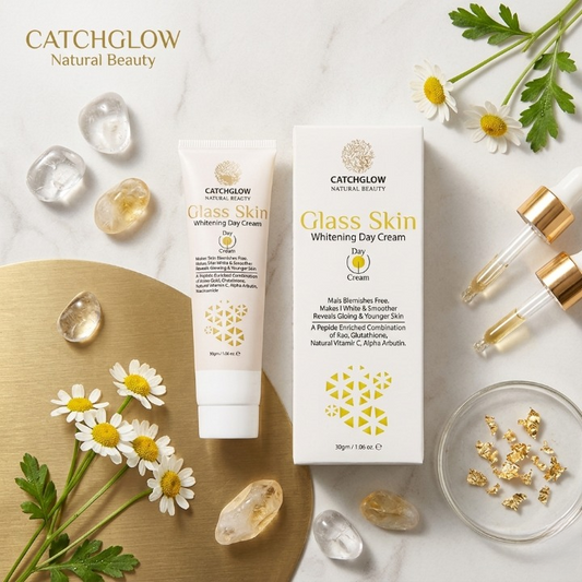 CatchGlow Glass Skin Whitening Day Cream – Brightening & Hydrating Face Cream (30g)