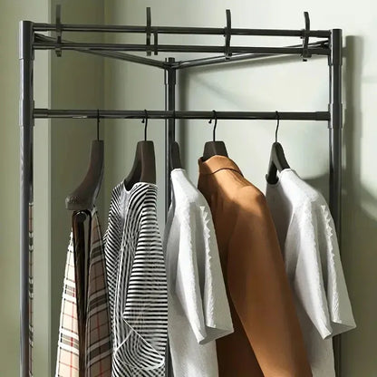 Heavy Duty Clothes Rack with Storage Shelves – Multi-Functional Garment Organizer