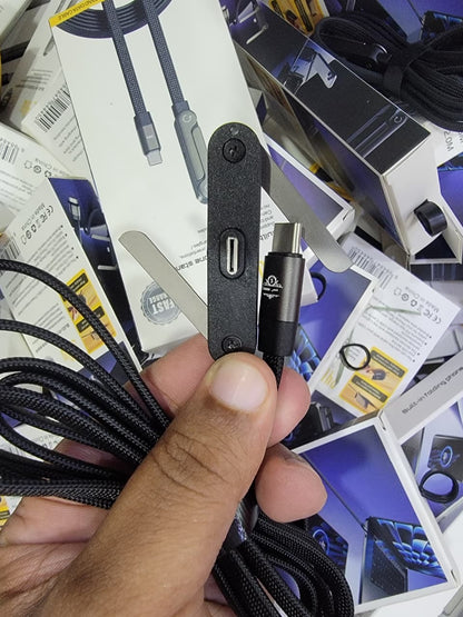 2-in-1 USB-C Fast Charging Cable with Phone Stand