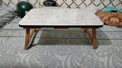 Portable Wooden Foldable Table – Multi-Purpose Laptop & Bed Study Table