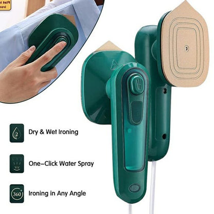 Portable Handheld Steam Iron with Water Spray – Dry & Wet Travel Garment Iron