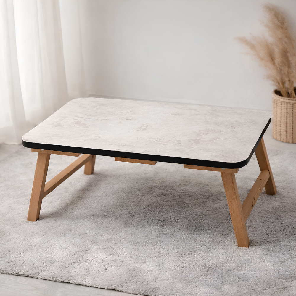 Portable Wooden Foldable Table – Multi-Purpose Laptop & Bed Study Table