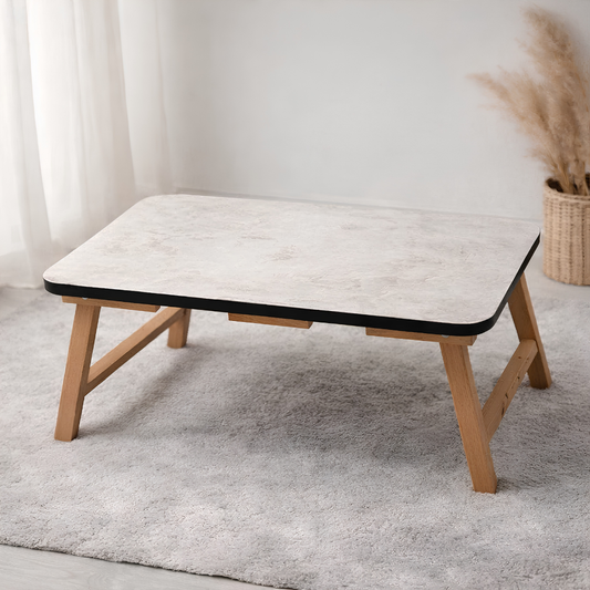 Portable Wooden Foldable Table – Multi-Purpose Laptop & Bed Study Table