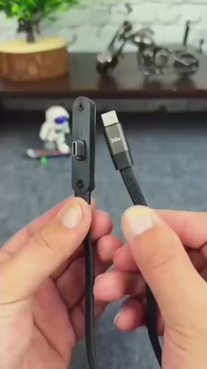 2-in-1 USB-C Fast Charging Cable with Phone Stand
